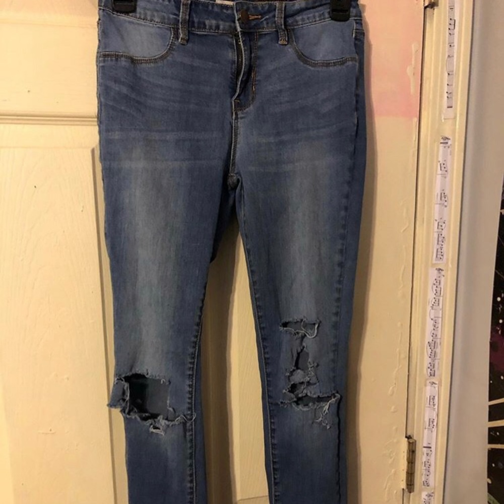 Ripped jeans!